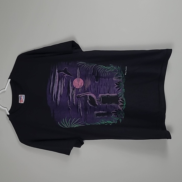 Vintage Pelican Beach scene Mango Tree 836 single stitch - Picture 1 of 5